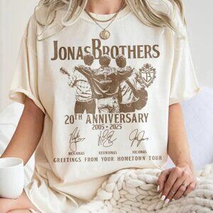 Jonas Brothers 20th Anniversary 2005-2025 Greetings from Your Hometown tour Tee